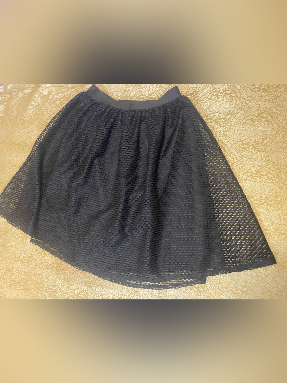Xhilaration Black Circle Skater Skirt